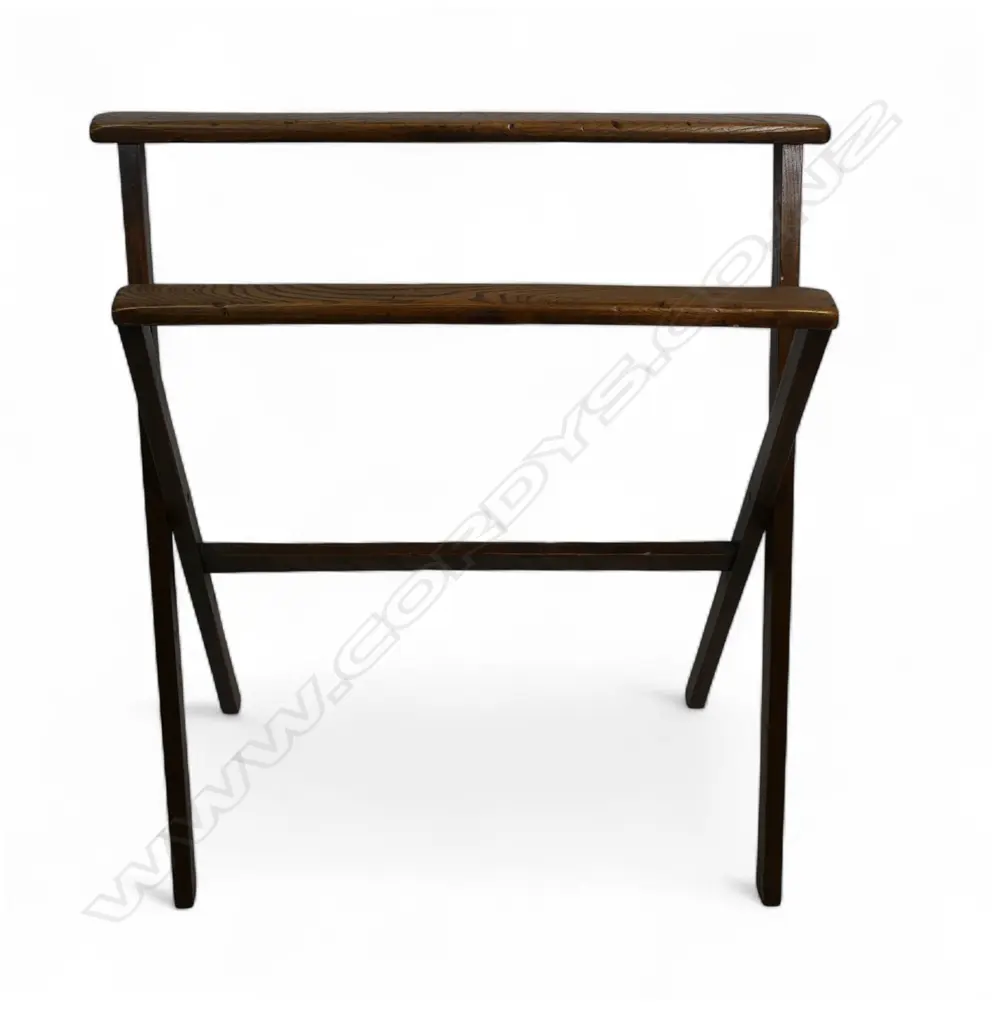 An old elm folding textile display rack, Image 1++